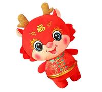 Veemoon Peluche Dragon en Coton PP 20 Cm, Mascotte du Nouvel an Chinois, Peluche Dragon Réaliste pour Décoration Chambre et Présent Fête du Nouvel an