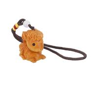 Veemoon Pendentif Cheval Miniature en Bois Sculpté Statuette Décorative pour Paquet et Bureau Figurine D’Animal Artisanale Compacte Ornement Porte-Clés Naturel Décoration Intérieure