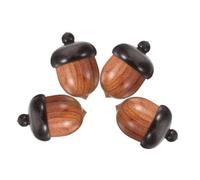 Veemoon Pendentif Gland DIY 4Pcs Breloques Artisanales Décoratives pour Colliers Bracelets et Boucles d'Oreilles Matériau Sûr Personnalisées