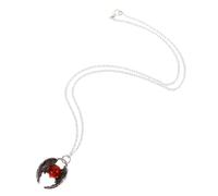 Veemoon Pendentif Rétro Ange avec Pierre Précieuse Collier pour Hommes et Femmes Gothiques pour Halloween et de pour Occasions Spéciales