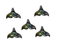 Veemoon Pendentifs Coquillage Queue De Sirène 5 Pcs 20x25 Mm Accessoires Bijoux Diy Femmes Décoration Créative Artisanat