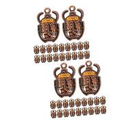 Veemoon Pendentifs En Alliage - 20 Pièces De Breloques Vintage Inspirées De L'Égypte Ancienne Pour Bijoux Faits Main - Idéal Pour Colliers Et Boucles D'Oreilles Artisanales