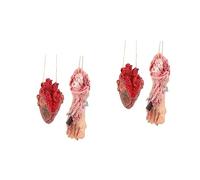 Veemoon Pendentifs Organiques Simulés en 2 Pièces - Accessoires Horrifiques pour Halloween - Décorations De Fête Étranges avec Effet Sanglant Jouets De Cadavre Émulsifiés