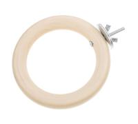 Veemoon Perchoir à Oiseaux en Bois Rond Multifonctionnel Balançoire Suspendue, à Griffer pour Perruches et Calopsittes, Accessoire pour Cage et Volière Beige Facile à Accrocher