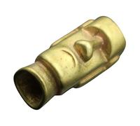 Veemoon Perle D'espacement en Laiton Rétro, Petit Accessoire pour Fabrication de Bijoux, Style Statuette Île de Pâques, Décoration Artisanale Unique, Perles Métalliques pour Bracelets,