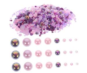 Veemoon Perles Pour Ongles En Abs Strass 60 g Assortiment Mini Perles Multitailles Décorations Nail Art Pour Adolescentes Mariées Demoiselles D’honneur Accessoires Manucure Diy