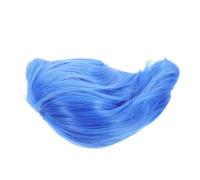 Veemoon Perruque Bleue Courte Pour Garçon Fille Cheveux Synthétiques Avec Frange Accessoire De Déguisement Pour Filles Et Pour Halloween Et Jeux De Rôle