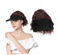 Veemoon Perruque Courte Bou Pour Casquette De Baseball Chapeau Queue De Cheval Courte Casquette De Baseball Pour Femmes Perruques Queue De Cheval De Avec