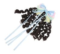 Veemoon Perruque Longue Ondulée Bouclée Accessoire Cheveux Cosplay Style Princesse Élégant pour Fêtes et