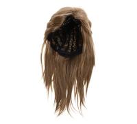 Veemoon Perruque Mulet Années 70-80 : Perruque De Cosplay Style Rocker Vintage Pour Homme, Accessoire De Déguisement, De Fête, D'halloween, Marron