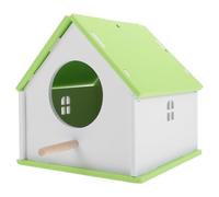Veemoon Petit Nichoir Suspendu, PVC Birds Hut Maison Perroquet ExtéRieure Cabane à Oiseaux Chalet Campagne RéSistante Abri IdéAl pour Pigeons Et Autres Oiseaux (Trou De 8 CM)