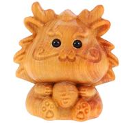 Veemoon Petit Pendentif Dragon en Bois Sculpté, Charme du Dragon Chinois, Breloque pour Bracelet Soi-même, Décorations Créatives Artisanat, Présent Original Loisirs Créatifs Bureau
