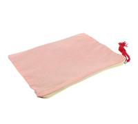 Veemoon Petite Trousse à Maquillage Design Polyvalent et Pratique en Lin Coton Orange Grosse Capacité pour Voyage ou Usage Quotidien