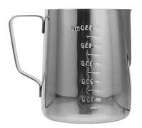 Veemoon Pichet à Lait Inox 600ml Graduation Intérieure et Extérieure, Mousseur à Café Manuel en Acier Inoxydable, Lanceur Mousse pour Espresso et Cappuccino, Accessoires Café pour Maison