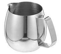 Veemoon Pichet à Mousser le Lait en Acier Inoxydable 304 Épais 420 Ml Tasse à Expresso de Dôme Récipient pour Latte Art Adapté Café Maison et Barista Professionnel