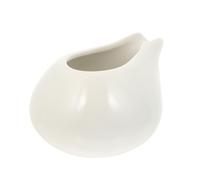 Veemoon Pichet à Sauce en Céramique sans Poignée 150 Ml Couleur Blanche Récipient à Sauce Cuisine Polyvalent pour Restaurant Maison et Café Facile à Nettoyer Pot à Épices Pratique