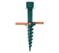 Veemoon Pied de Parasol en PE Vert Compact pour Terrasse Extérieure et Plage Sableuse, Accessoire Sécurisé pour Mât de Parasol Robuste et Pratique