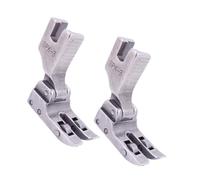 Veemoon Pied Presseur en Acier Inoxydable Argenté pour Machine à Coudre Industrielle 2pcs, Résistant aux Plis, Couture Lisse, Accessoires pour Fournitures de Couture