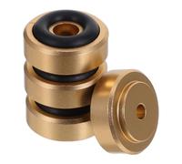 Veemoon Pieds Isolateurs de Vibrations Audio avec Anneaux en Caoutchouc Antidérapants 4pcs de Vibrations en Alliage D'aluminium pour Subwoofer et Haut-parleurs Bibliothèque pour Home