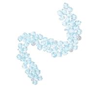 Veemoon Pierres en Cristal de Quartz Nacrées Bleues 40g pour Aquarium, Gravier Décoratif en Résine Transparente, Substrat Naturel pour Décoration et Habitat Poissons Eau Douce