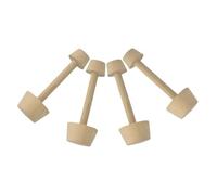 Veemoon Pilon à Tarte en Bois 4 Pièces Presse à Tartelettes Double Face Outil de Pâtisserie pour Façonnage de Pâte Moule à Mini-Tartes Ustensile Réutilisable Cuisine Maison et Fêtes