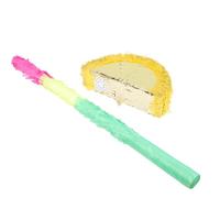 Veemoon Piñata Citron Jaune et Blanc en Papier Aluminium Bâton pour Fête D'anniversaire Garçon et Filles, Décoration Estivale Unique, Amusant et Présent Original pour Anniversaire, 1