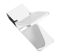 Veemoon Pince à Billets en Acier Inoxydable Clip De Poche Budgétisation Trombones Extra Larges Or Attaches en Papier Pince à Gâchette Clips en Pinces à Billets Cool Groupe Trou Silver