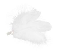 Veemoon Pince à Cheveux Blanc en Plumage Délicates pour Ballet et Fêtes, Design Esthétique et Confortable, Accessoire Portable pour Scènes et Danse