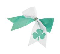 Veemoon Pince à Cheveux Crocodile Pailletée Accessoire Saint-patrick Forme De Trèfle Barrette Avec Nœud Irlandais Pour Cheveux Fille