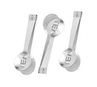 Veemoon Pince à Sachets de Thé en Acier Inoxydable Lettres Décoratives, Petite Pince Multifonction pour Glaçons et Nourriture, Format Compact Cuisine et Coin Thé