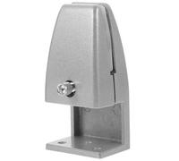 Veemoon Pince de Protection de Bureau en Alliage D'aluminium Argenté L Type pour Cloison en Verre et Bois, Clip Robuste et Réglable pour Séparation Bureau et Maison