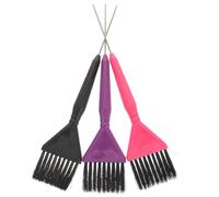 Veemoon Pinceaux à Teinture Capillaire Couleur Aléatoire Lot de 3 Noirs en PC pour Application Uniforme Prise en Main Confortable, pour Salons de Coiffure Professionnels