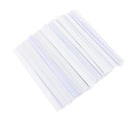 Veemoon Pinces de Fermeture Alimentaires 14 Cm, Clips Scelleurs pour Sachets Café et Thé, Bandes D'étanchéité Blanches, Lot de 100 Set, Accessoires de Conservation Cuisine et Emballage