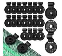 Veemoon Pinces de Fixation Robustes pour Toile d'Ombrage 50 Œillets Ronds Clips Légers pour Filet de Protection Solaire Auvent et Serrage Maintien Sécurisé pour Jardin et Terrasse
