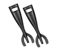 Veemoon Pinces Teppanyaki En Fonte 2 Pièces, Outil Pour Griller Et Rôtir, Pince Pour Poêle Résistante Au Four, Utilisation Camping Cuisine Familiale