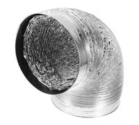 Veemoon Pipe d'échappement fumé à la hotte tuyau souple tuyau d'aération conduit souple en aluminium kit de tuyau de ventilation pour sécheuse tuyau flexible feuille d'aluminium