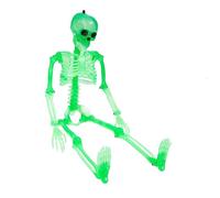 Veemoon Piquets De Squelette Lumineux Halloween - Décoration Extérieure Crâne - Jouets Effrayants en Modèle Squelette pour Fête Et Jardin Accessoires Terrifiants pour Ambiance