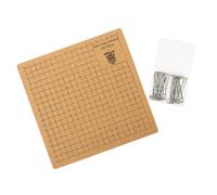 Veemoon Planche de Macramé Liège avec Grille Imprimée et Épingles T pour Projets de de Bracelets Support Stable et Portable pour Corde Coton et Laine