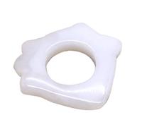 Veemoon Planche de Massage en Jade Naturel Anneau, Outil de Grattage des Méridiens, Compact et Facile à Tenir, pour Visage, Cou et Corps, Soulagement Musculaire Quotidien, Bien-détente