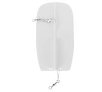 Veemoon Planche de Pêche la Traîne Plongeoir en Plastique Blanc 82 G Émerillon pour Pêche en Bateau en Mer et Rivière, Accessoire Réglable pour Pêcheurs Moyens et Supérieurs