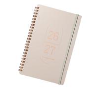 Veemoon planificateur d'affaires cahier carnet de planificateur de gestion du temps agenda Planifier le carnet de calendrier de travail Beige