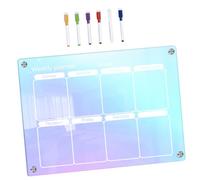 Veemoon Planificateur Hebdomadaire Magnétique Acrylique pour Mur et Réfrigérateur Tableau Effaçable à Sec Tableau Mémo DIY avec Surface Lisse avec Stylo Pratique et Réutilisable