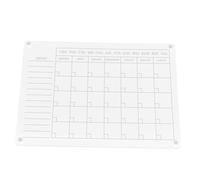 Veemoon Planning Magnétique Effaçable à Sec pour Réfrigérateur Tableau Blanc Transparent Aimanté Calendrier Réutilisable pour Organisation Familiale