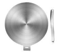 Veemoon Plaque à Induction Ronde en Acier Inoxydable 30 CM Fonction Décongélation Rapide pour Cuisinières à Gaz et Électriques Usage Domestique