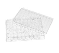 Veemoon Plaque de Culture Cellulaire Plastique Transparente 48 Puits Couvercle pour Laboratoire, Stabilité Améliorée Risque
