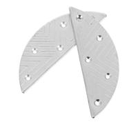 Veemoon Plaques de Talon Demi-Lune en Métal Robuste 1 Paire pour Chaussures Homme Protège-Talons Résistants à L’Usure avec Vis Coussinets de Réparation Universels pour Bottes et