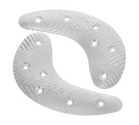 Veemoon Plaques de Talon Métalliques Demi-lune en Fer Robustes Antidérapantes pour Réparation Semelle Chaussures Hommes Bottes et Baskets 1 Paire Coussinets Réparation Talonnette