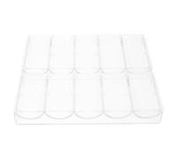 Veemoon Plateau à Jetons de Poker Résistant à l'usure en Acrylique Design Grosse Capacité, Lot de 2 Pièces, Organiseur Pratique pour Accessoires de Jeux de Poker