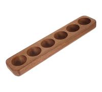 Veemoon Plateau à Œufs en Bois Naturel 6 Compartiments Compact pour Réfrigérateur Support à Œufs Pratique et Peu Encombrant Plat de Rangement la Cuisine Multifonction pour Maison