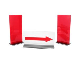 Veemoon Plateau de Conversion de Service en Acrylique Rouge pour Compétitions de Basketball Flèches Changeantes pour Décider du Droit de Service